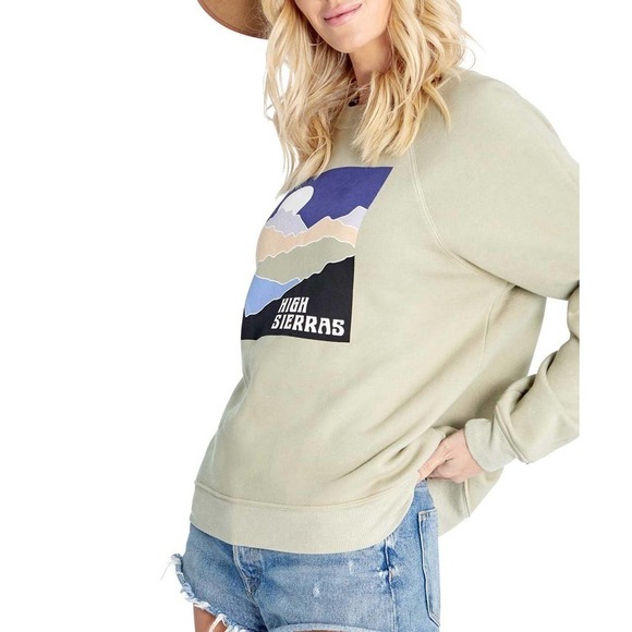 New Wildfox Women's Basil High Sierras Mountain Sommers Sweatshirt Size M, L, XL - Picture 3 of 7